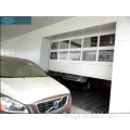 Porte de garage en coupe en verre transparent complet commercial